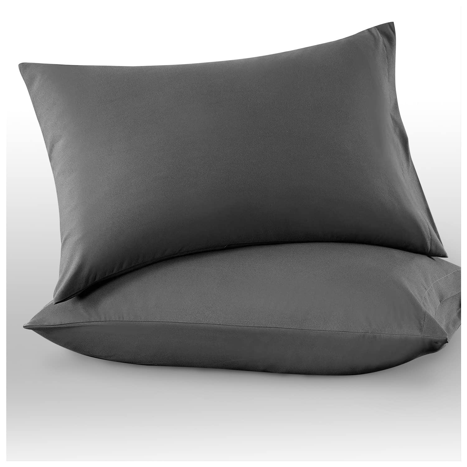 GC GAVENO CAVAILIA Microfiber Pillow Cases 2 Pack - Plain Dyed Housewife Pillowc