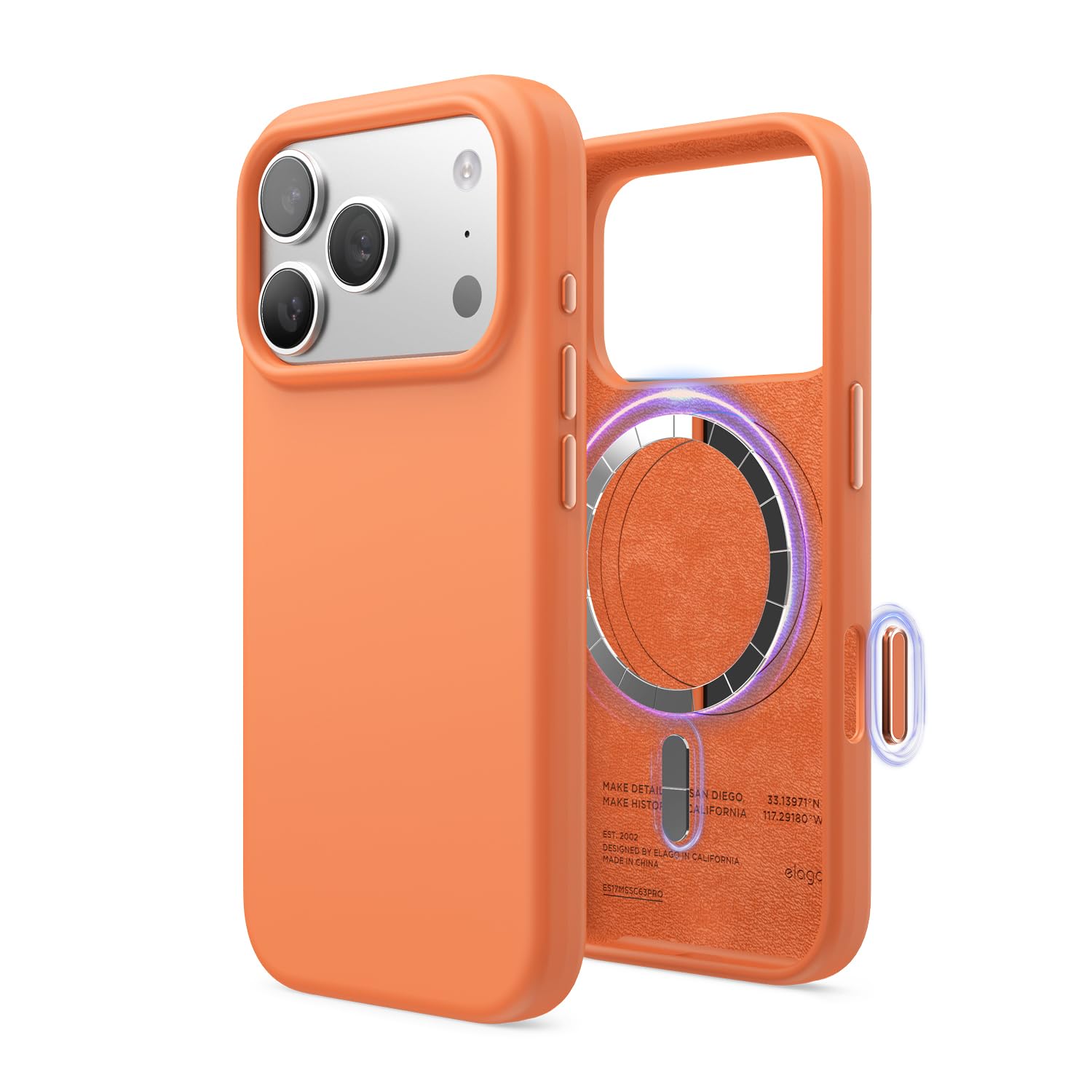 elago Magnetic Silicone Case for iPhone 18 Pro / 17 Pro