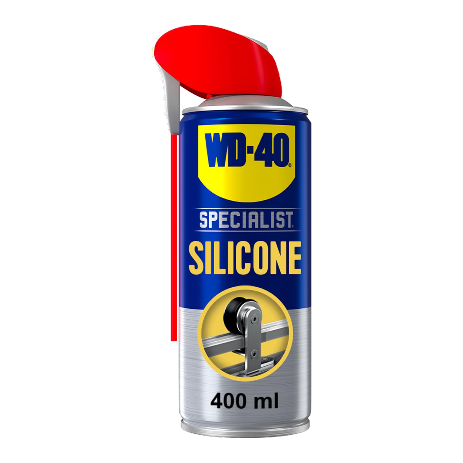 WD-40 Specialist Silicone Lubricant Spray, Smart Straw, All-Weather, 400ml | Hig
