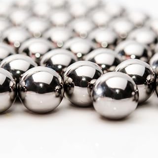CYIWPH 25PCS 1/2" Inch Diameter Hardened Chrome Solid Steel Bearing Balls, Precision Balls (25 Pieces)