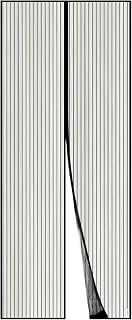 Apalus Magnetic Fly Screen Door Mesh Curtain Magnetic Top to Bottom Seal with Auto Close, Keep Fresh Air Inside (80x200 CM, Black)