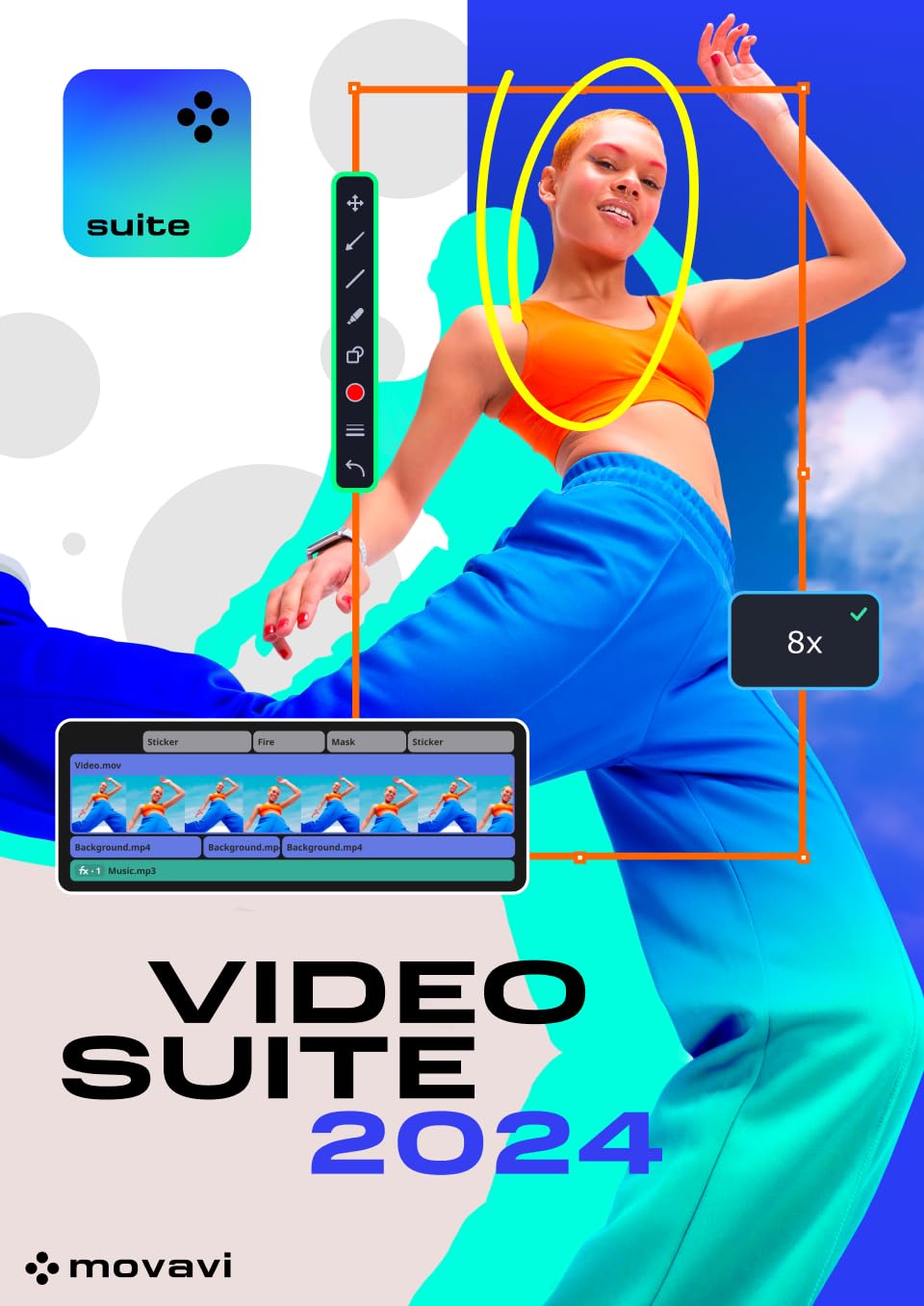 Movavi Video Suite - 1-Year License | Personal | 1 Device | PC | PC Activation C