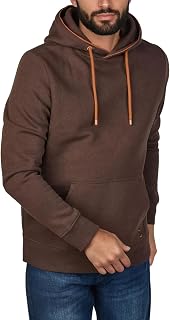 riverso RIVSandro Men's Regular Fit Hoodie Pullover Brown Red Blue Beige Black Green S M L XL XXL 3XL 4XL 5XL