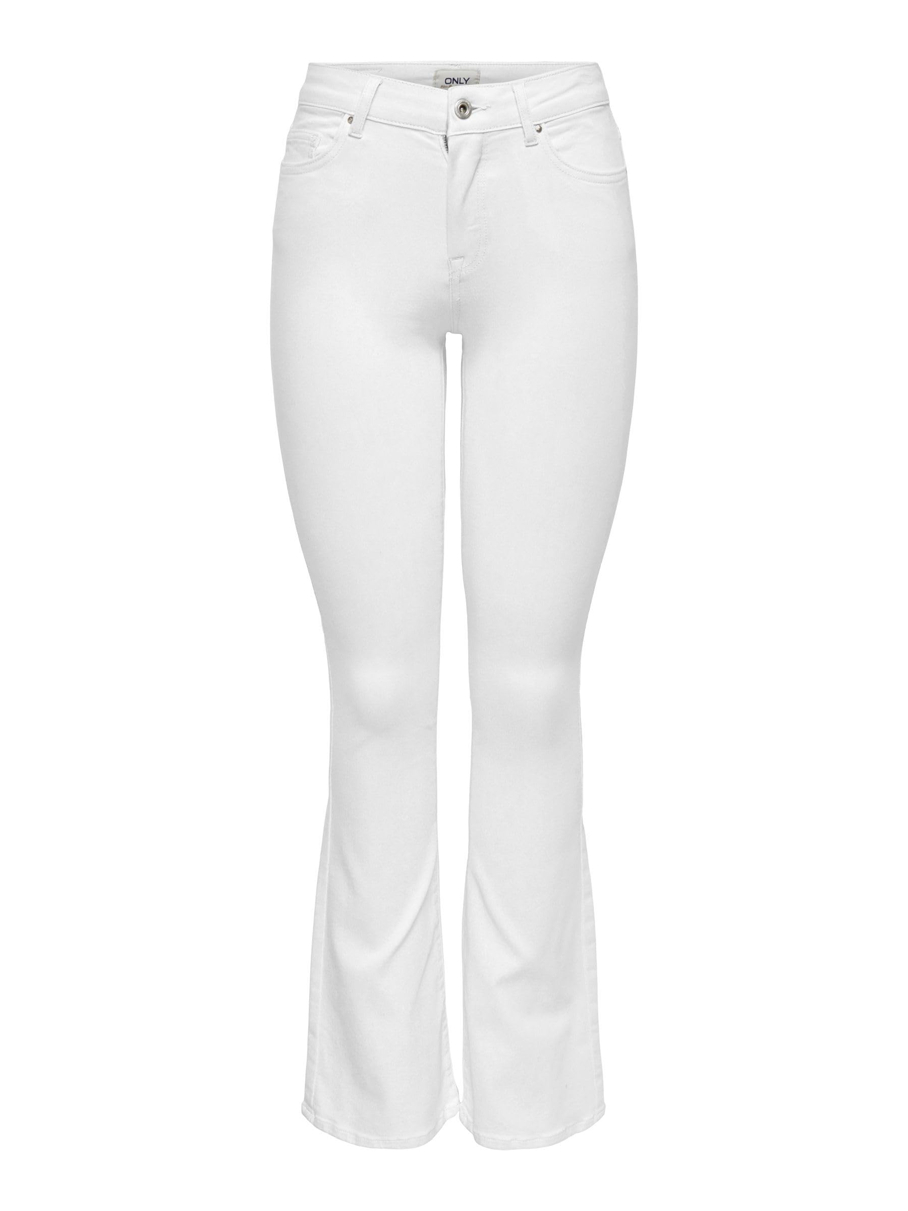 ONLY Female Flared Fit Jeans ONLBlush Life Mid Flared Jeans