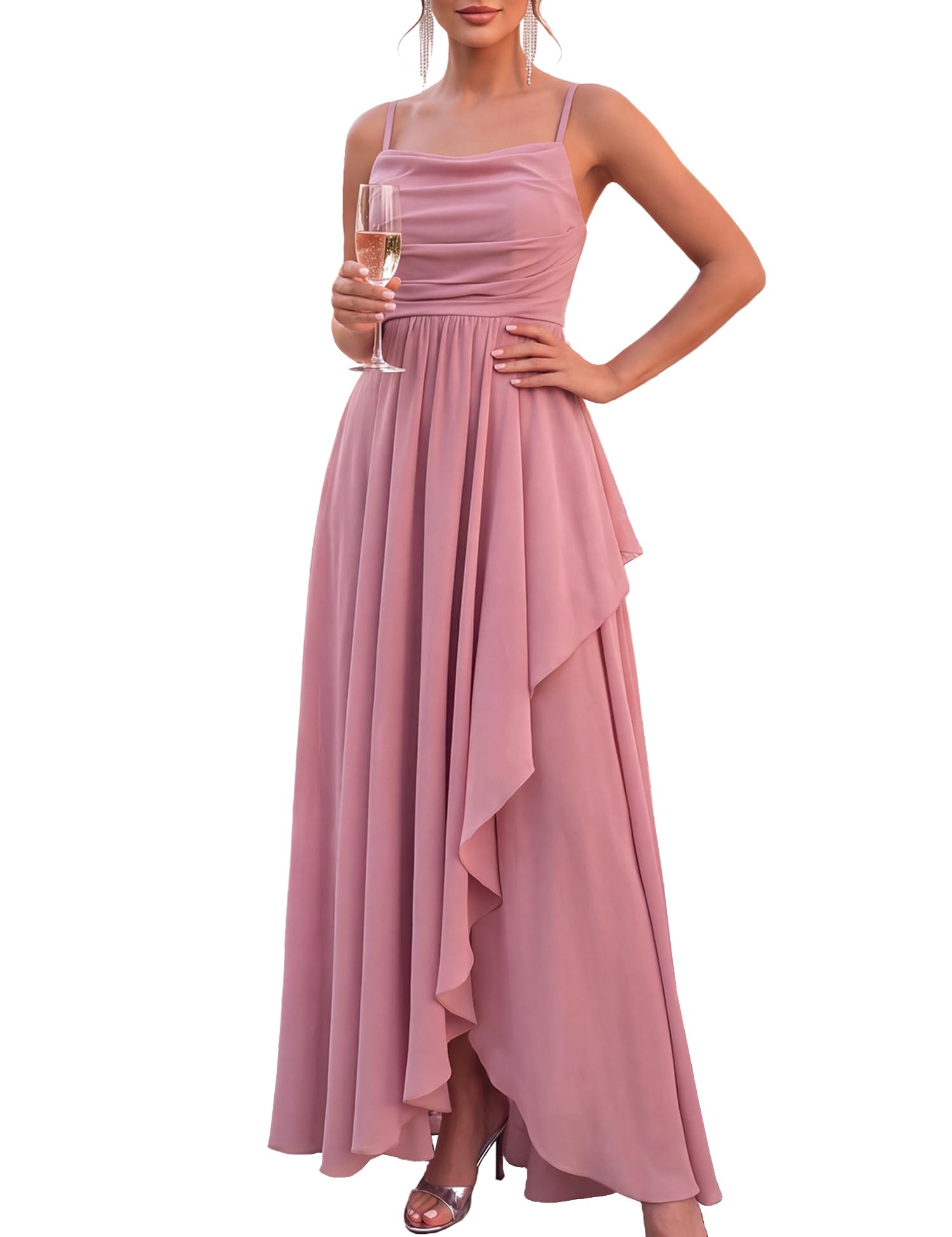 Women Wedding Guest Bridesmaid Choir Dress Formal Prom Evening Gown