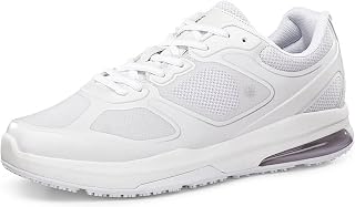 Shoes for Crews Mens Non Slip Work Shoes - Comfortable Breathable Water Repellent Footwear Ideal for Catering, Healthcare, Cooking, Bistro - Evolution II