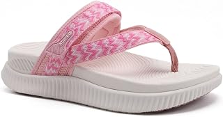 KuaiLu Womens Arch Support Flip Flops & Sandals Thick Athletic Cushion