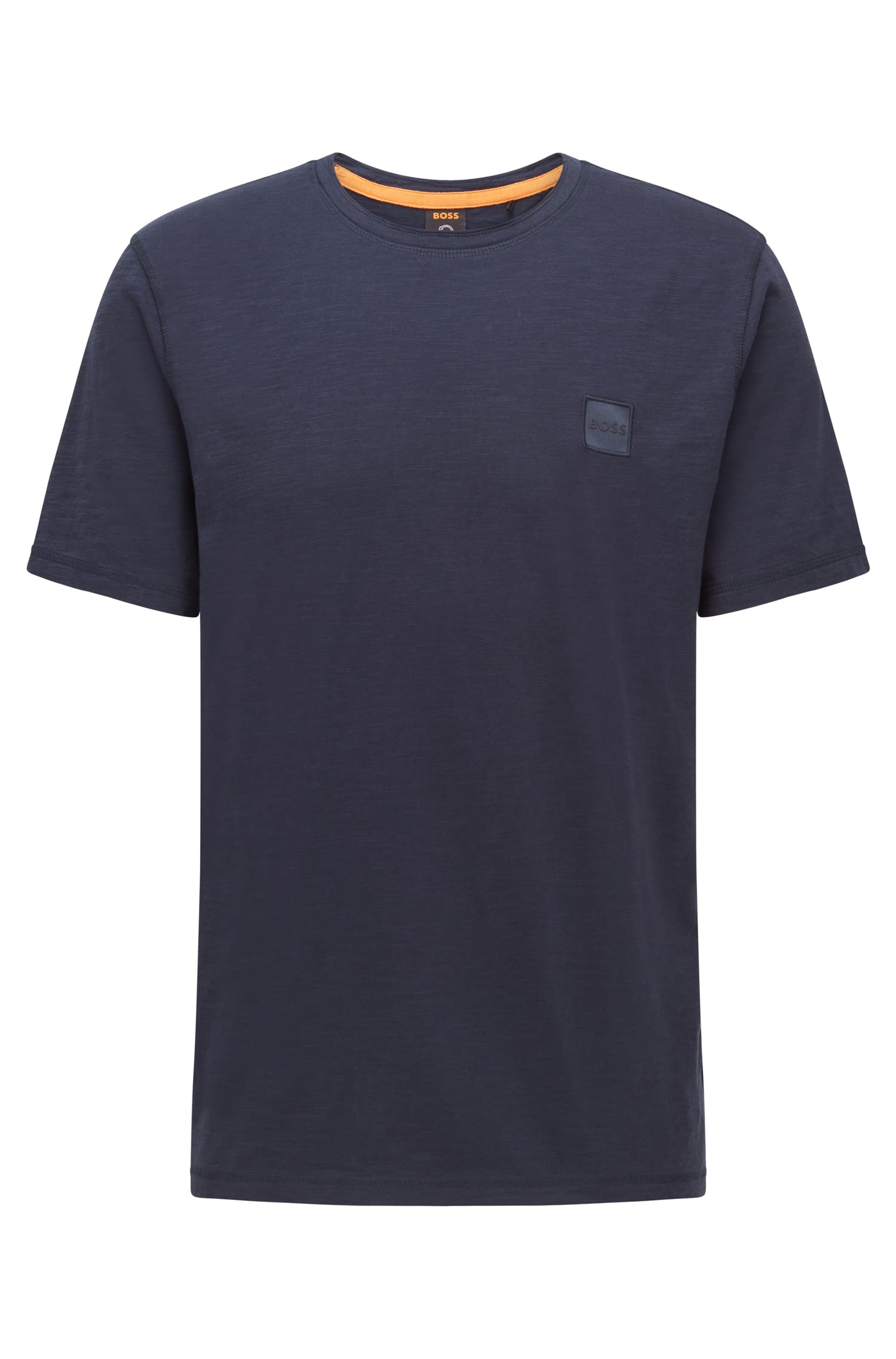 BOSS Mens Tales Relaxed Fit Cotton Jersey Logo Patch T-Shirt