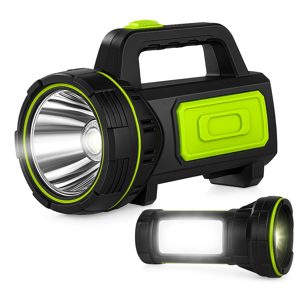 NIANPU Ultra-Bright LED Rechargeable Torch – 1000LM Handheld Flashlight 1200mAh,