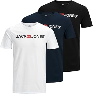 JACK & JONES Jjecorp Logo Tee Play SS O-n Noos Pls Men's T-Shirt (Pack of 1)