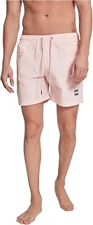 Urban Classics Block Swim Shorts Men's Swimming Shorts Red Basics Streetwear