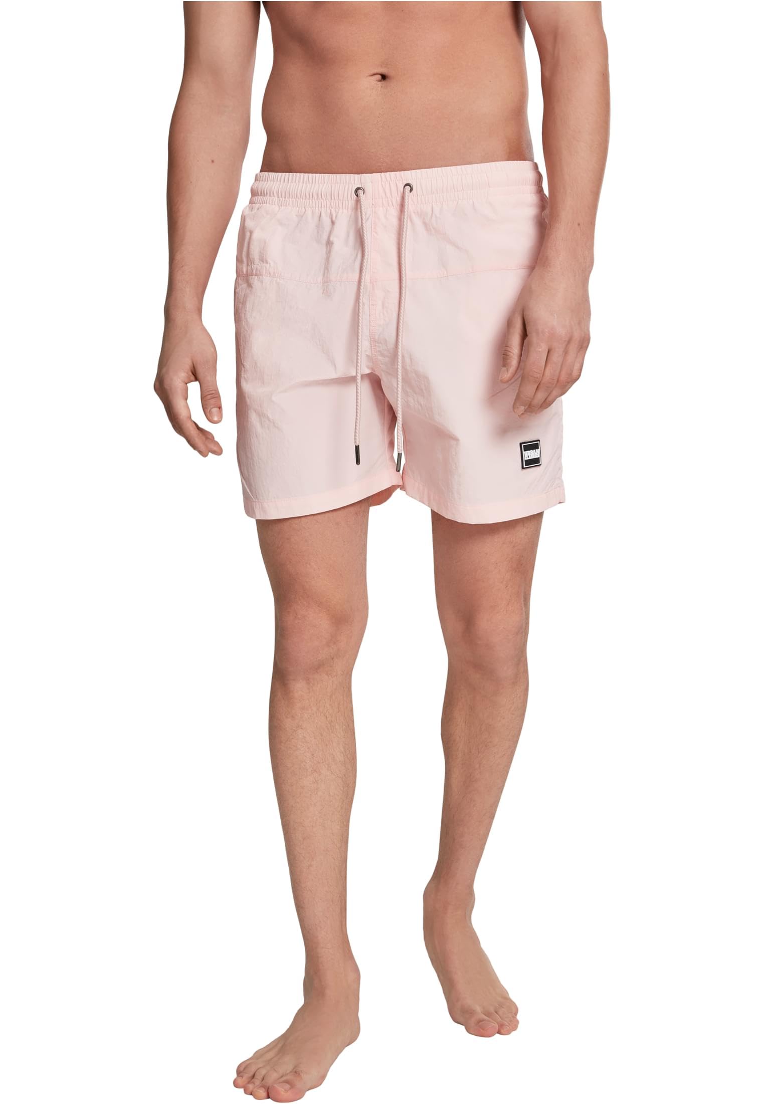 Urban Classics Block Swim Shorts Men's Swimming Shorts Red Basics Streetwear