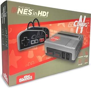 Old Skool CLASSIQ N HD Console Compatible with NES 8-Bit Cartridges | Compatible With NES, HD Output