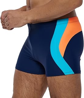 Arcweg Men’s Swimming Trunks, Tight Short Swimming Shorts with Drawstring, Water Sports Shorts, UV Protection, Boys’ Swimwear, School Swimming