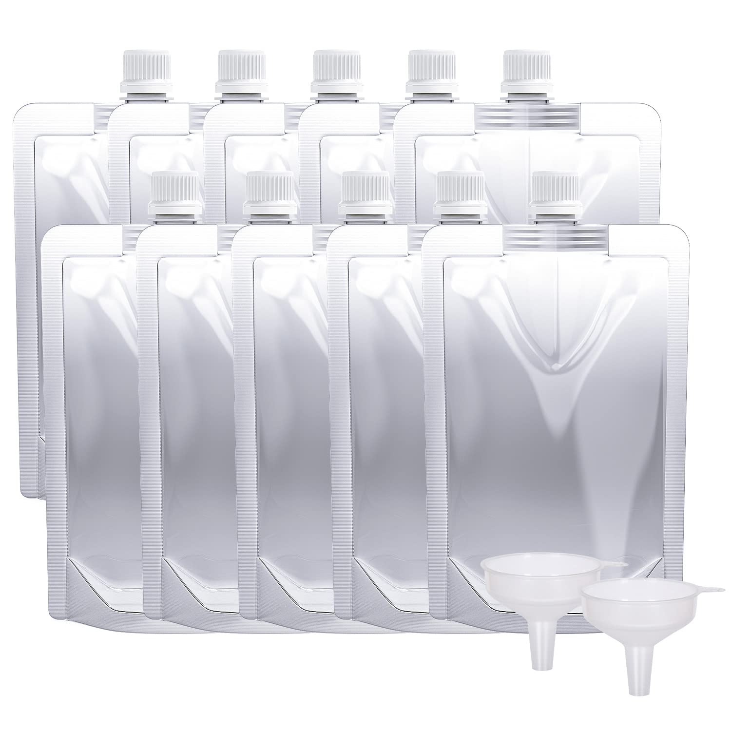 Keon Plastic Pouches - Leak-Proof, Reusable, Flexible Juice Bags, BPA-Free for T
