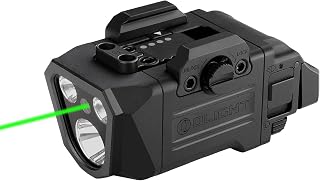 OLIGHT PL X GL Rechargeable Tactical Flashlight - Green Beam Combo, Black | Spot/Flood Light,16900 Candela,1200Lumens,USB-C Rail Mount Light for Range Training,Fits Compact & Full-Size,1913 or GL Rails