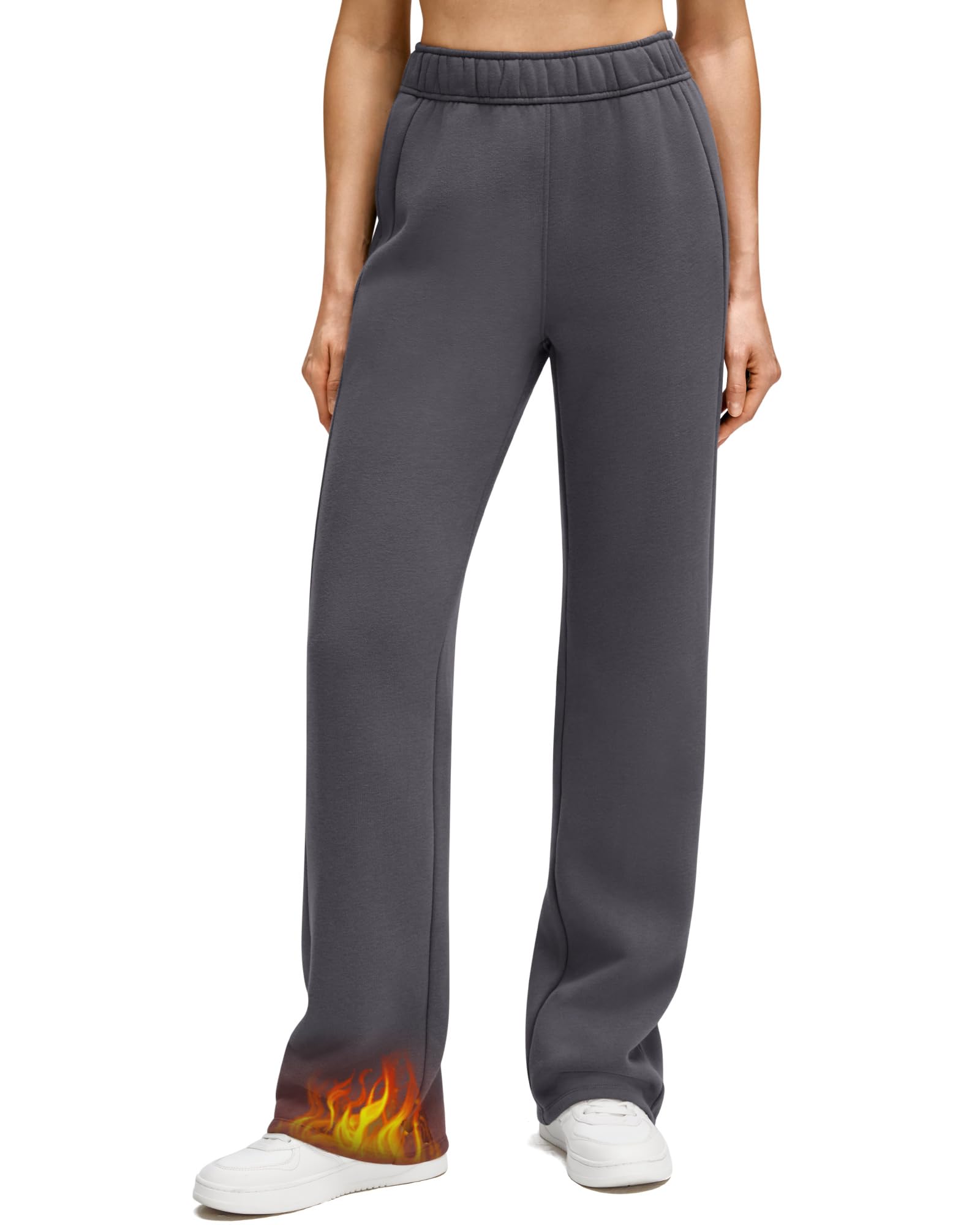 G4Free Flurrylux Fleece Lined Joggers for Women UK Straight Leg Winter Trousers 