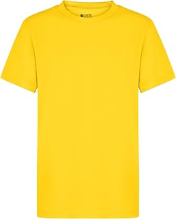 Ages 1-15 Kids Plain Blank T-Shirt Tee Shirt 100% Cotton Boys Girls Childrens Softspun Unisex School Uniform P.E. Gym