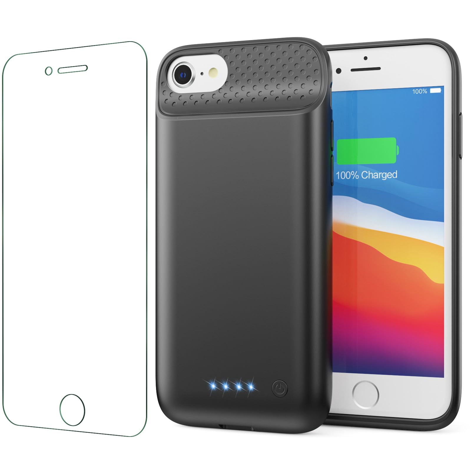 QTshine Battery Case for iPhone 8/7/6s/6/SE (2022/2020),[2025 Upgraded] 7000mAh 