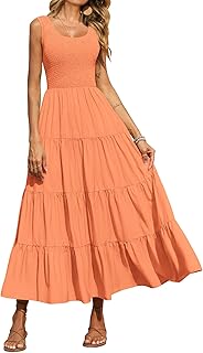PRETTYGARDEN Tank Summer Dresses for Women Maxi Dress Casual Women's (Pack of 1)