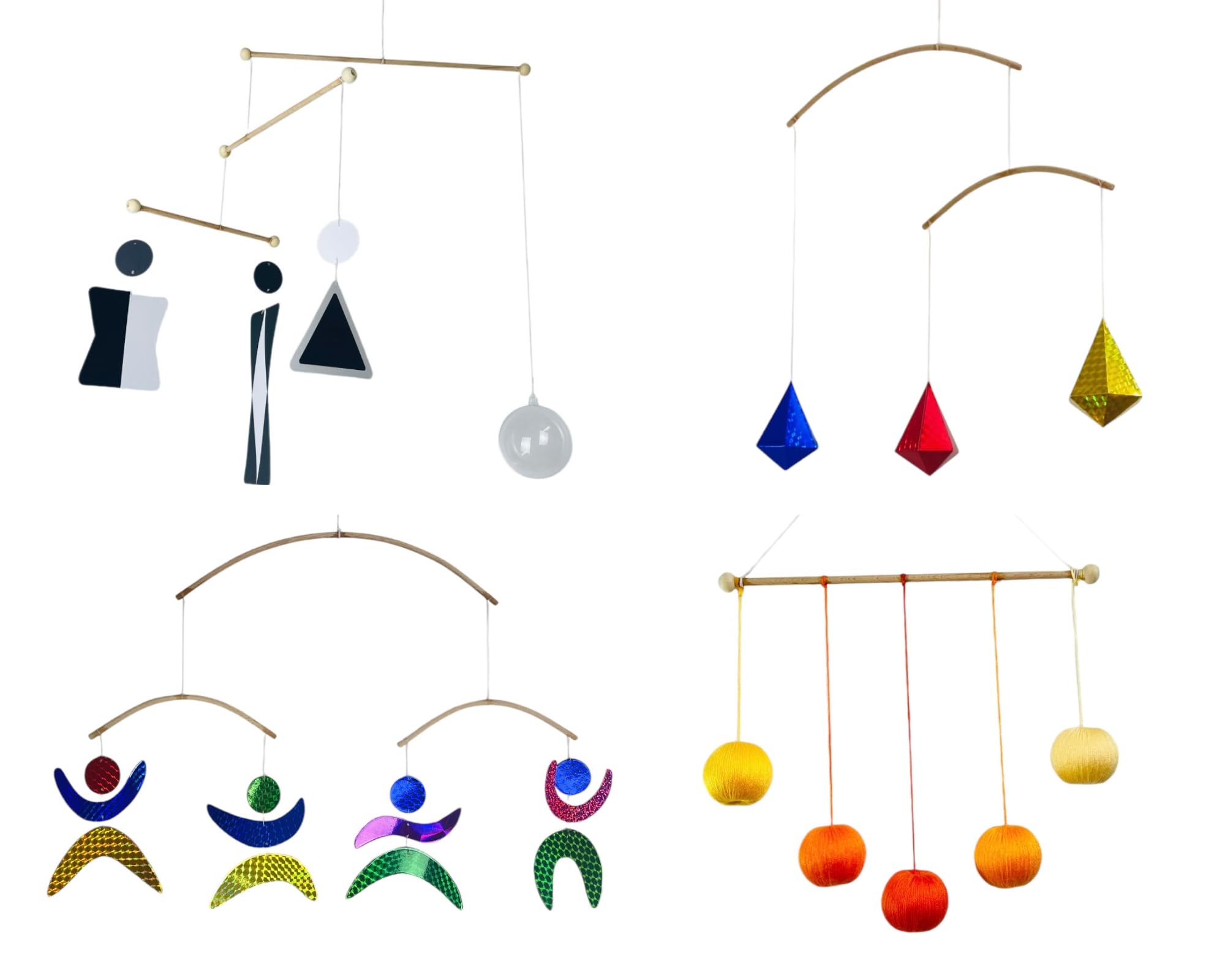 Set of 4 Portable Montessori - Munari, Gobbi, Octahedron, Dancers. Montessori Mo