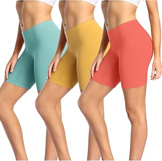wirarpa Ladies Safety Boxer Shorts Cotton Anti Chafing Long Leg Knickers Underwear Women's Boy Shorts Leggings for Under Dresses Multipack