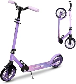 Nattork 8" Sturdy Wheels Kick Scooter for Teens & Adults - 220LB Weight Capacity, Front Shock Absorber and Adjustable Handlebar