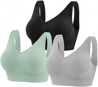 YUTYTH Seamless Sports Bras Women Wirefree Crop Top Bra Removable Pads
