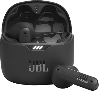 JBL Tune Flex - True Wireless Noise Cancelling Earbuds (Black), Small | JBL Pure Bass Sound, Active Noise Cancelling with Smart Ambient, 4 mics for perfect calls, Up to 32 hours of battery life