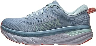 HOKA one one Femme Bondi 7 Textile Synthetic Blue Fog Blue Glass Formateurs 39 1/3 EU