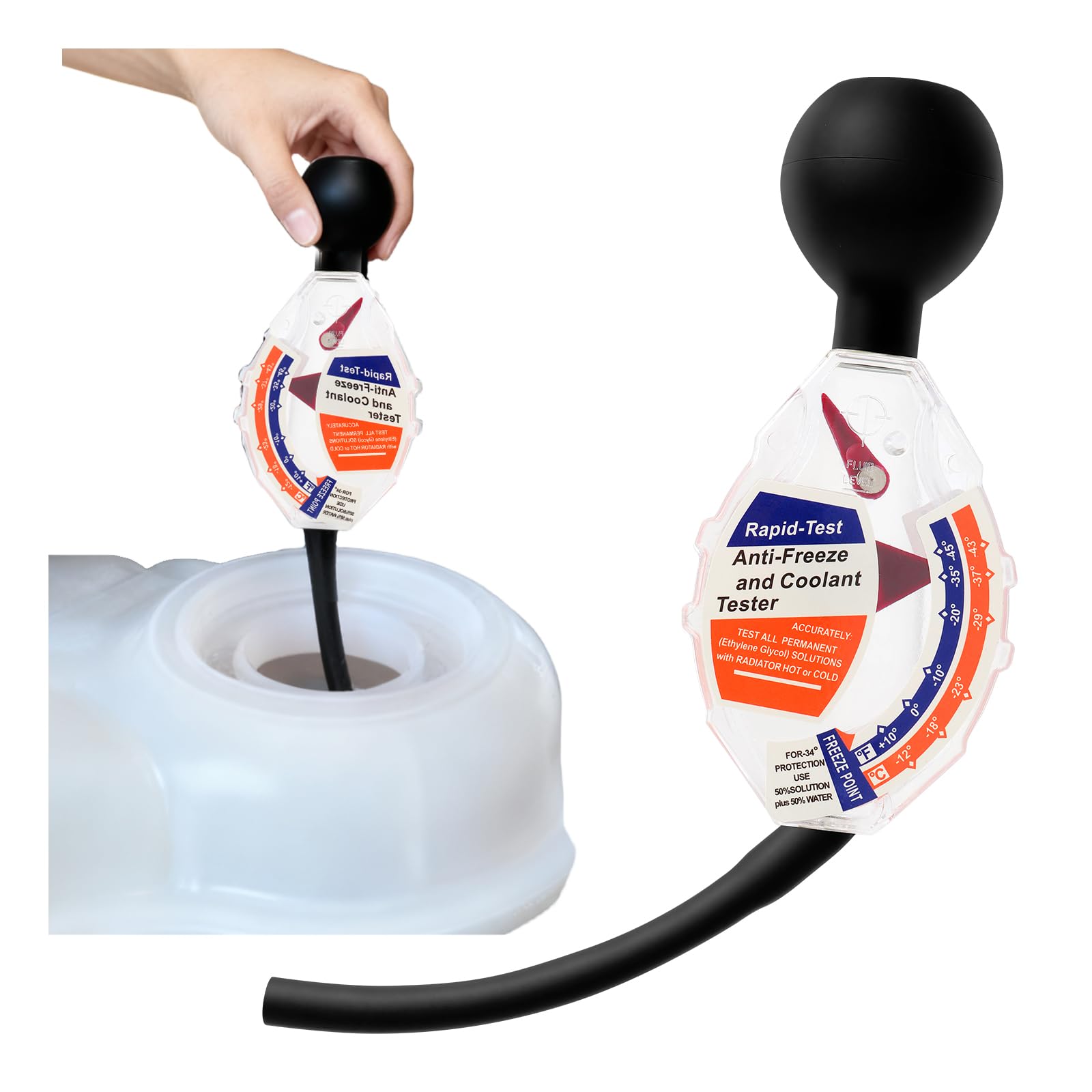 2026 New Coolant Tester with °F/°C Scales,Dial Type Antifreeze Tester for Freeze