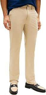 Tommy Hilfiger Men's Casual Moisture Wicking Wrinkle Resistant Stretch Performance Pants in Straight Fit