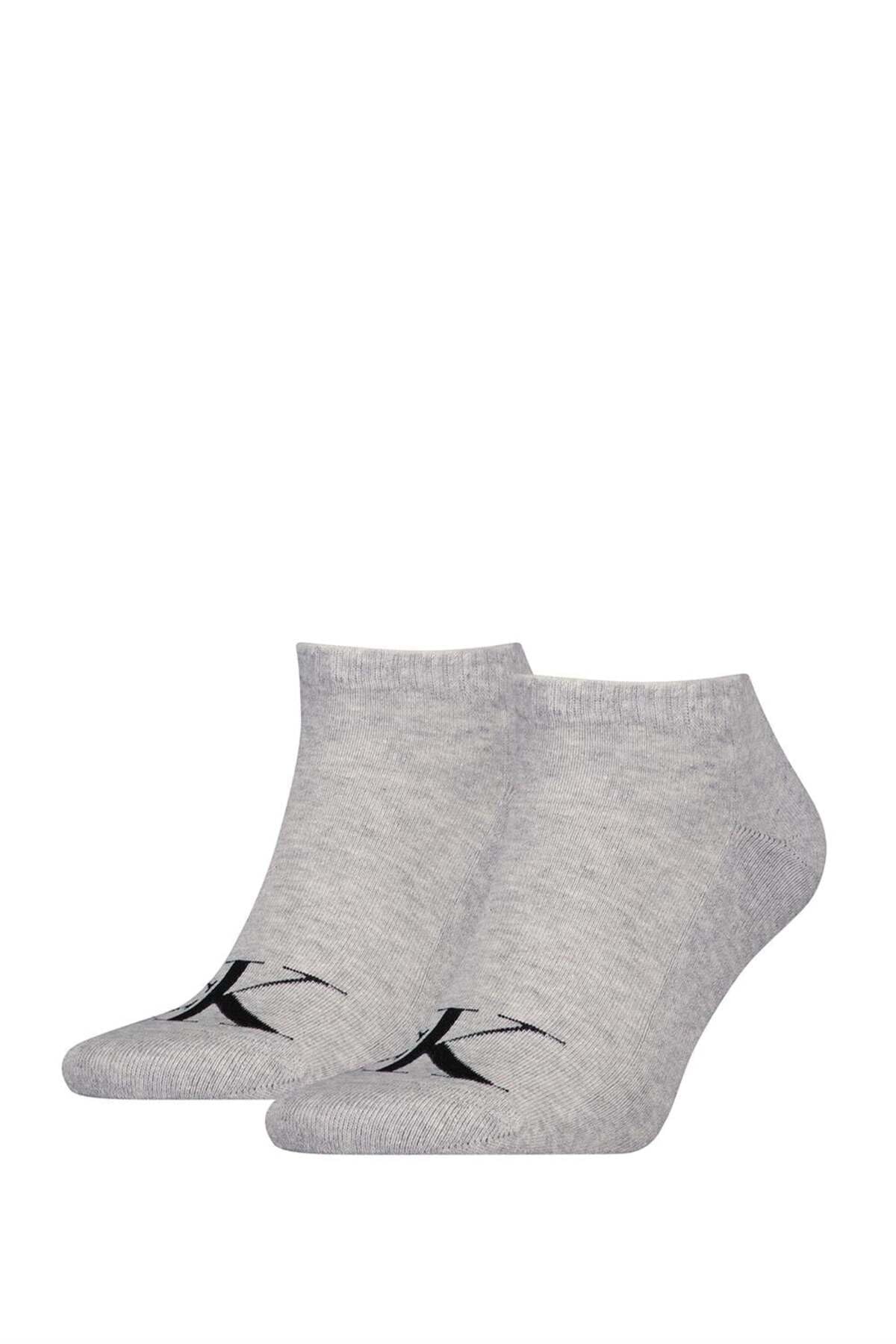 Calvin Klein Organic Cotton Monogram Quarter Men's Sock (Pack of 2)