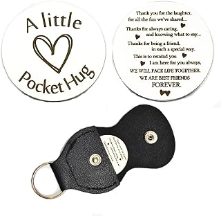 Pocket Hug Token Gift Keychain Christmas Birthday Gifts Long Distance Relationship PU Hug Tokens Keepsake Inspirational Gift