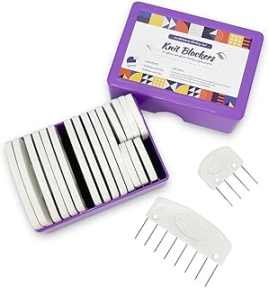 20Pcs Knit Blockers Pins Kit, Knit Blocking Combs for Crochet Knitting Blocking Board Mats, Crochet Blocking Pins for Crochet Projects Sewing Lace Needlework Projects Tool