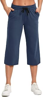 SPECIALMAGIC Women's Capri Pants Cotton Capri Sweatpants