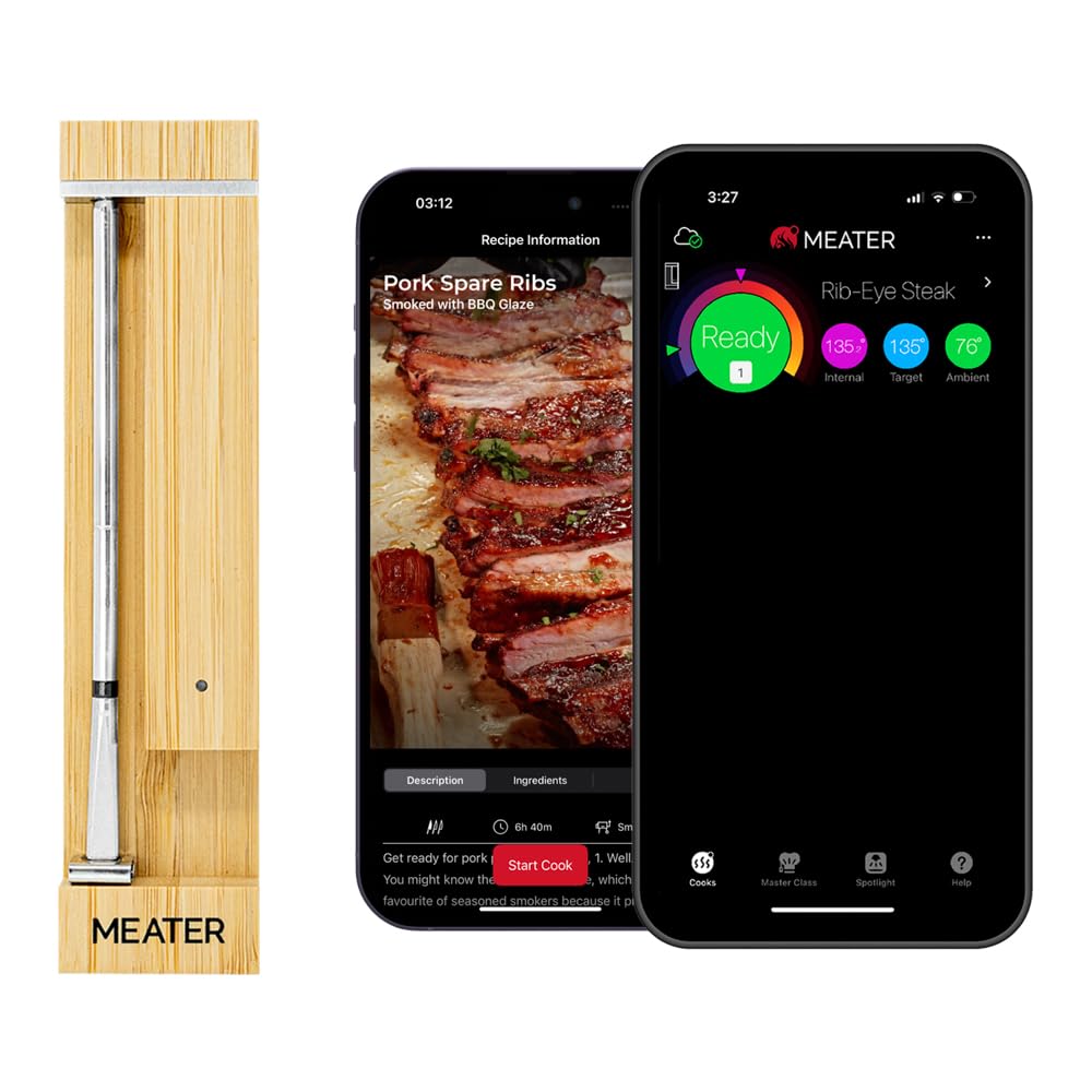 MEATER Pro: Smart Bluetooth Wireless Meat Thermometer Digital | 550°C Heat Resis