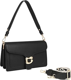 Travistar Crossbody Bags for Women Trendy - Small Cross Body Purse Shoulder Bag Leather Handbags Evening Clutch with 2 Straps