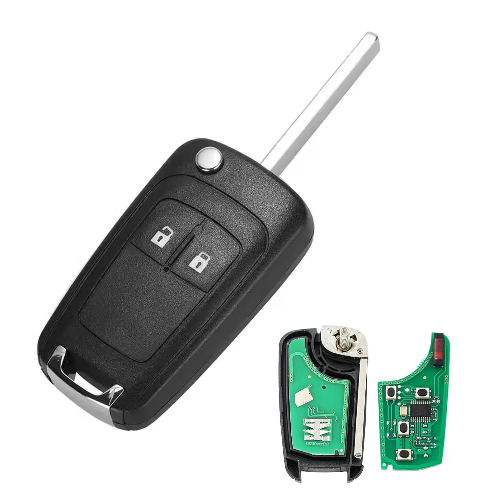 Heart Horse 433Mhz 2 Buttons Vauxhall Meriva Car Remote Key Fob Replacement | Ca