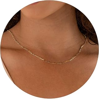 Link Chain Necklace Adjustable Length Unisex Simple Chain Pendant Minimalist Jewelry Necklace for Men Women