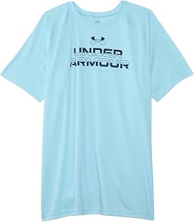 Under Armour Boys' Tech Split Wordmark Short Sleeve