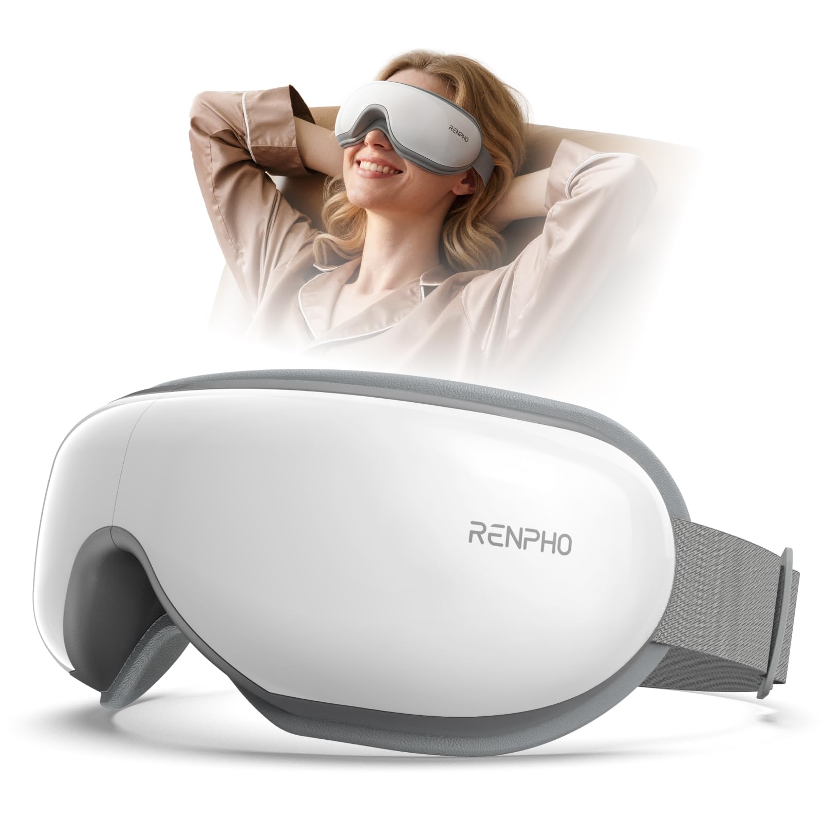 RENPHO Eyeris 1 Eye Massager with Heat, Heated Eye Mask, Gifts for Women | Vibra
