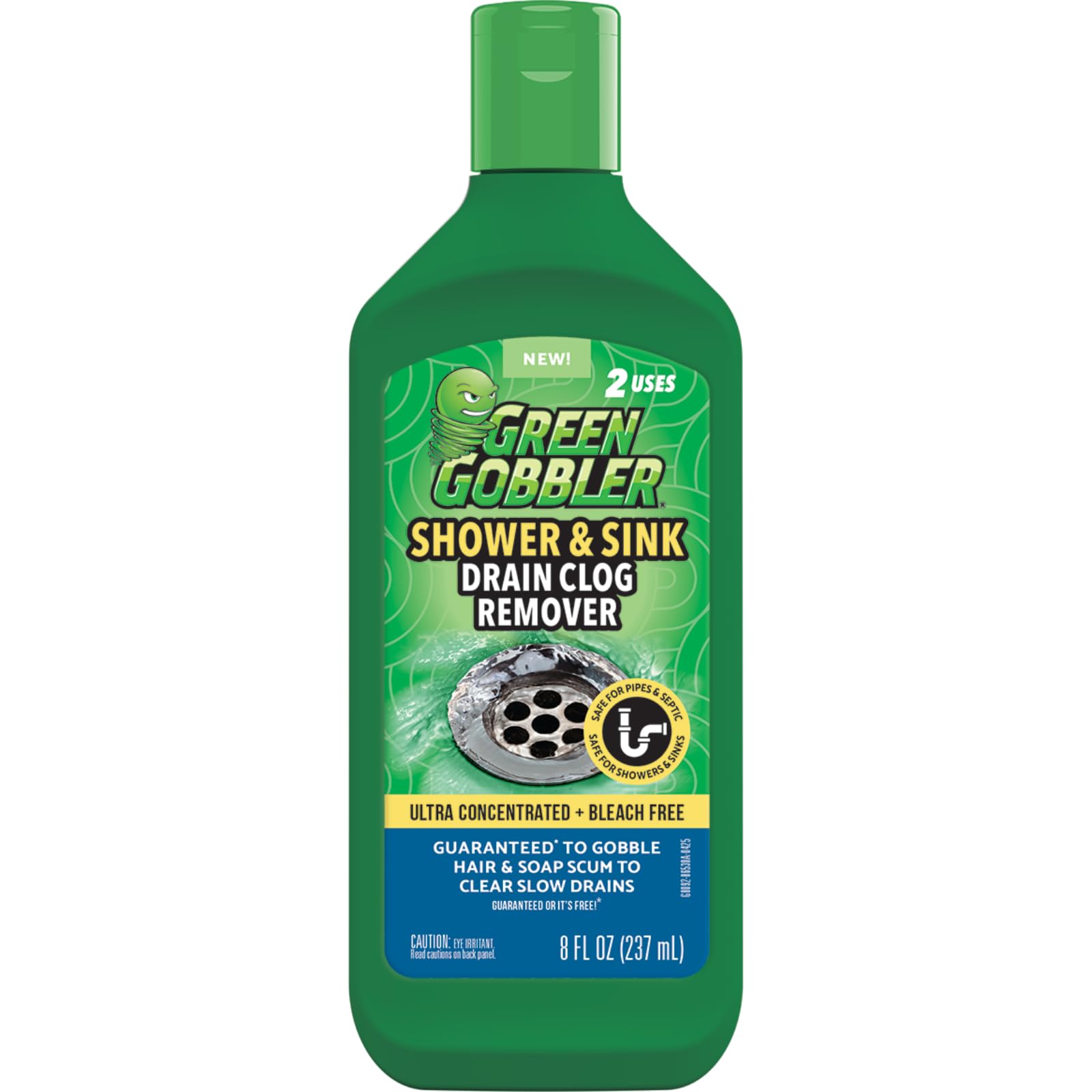 Green Gobbler Ultra Concentrated Drain Clog Remover & Cleaner | Powerful Hair, G