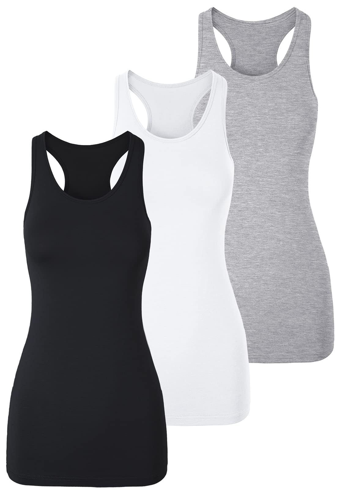 TAIPOVE Women's Racerback Tank Top Long Camisole Sleeveless Yoga Shirts Workout 