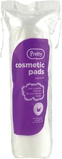 Pretty Cotton | Cotton Wool Cosmetic Pads | Round | 80 Pack