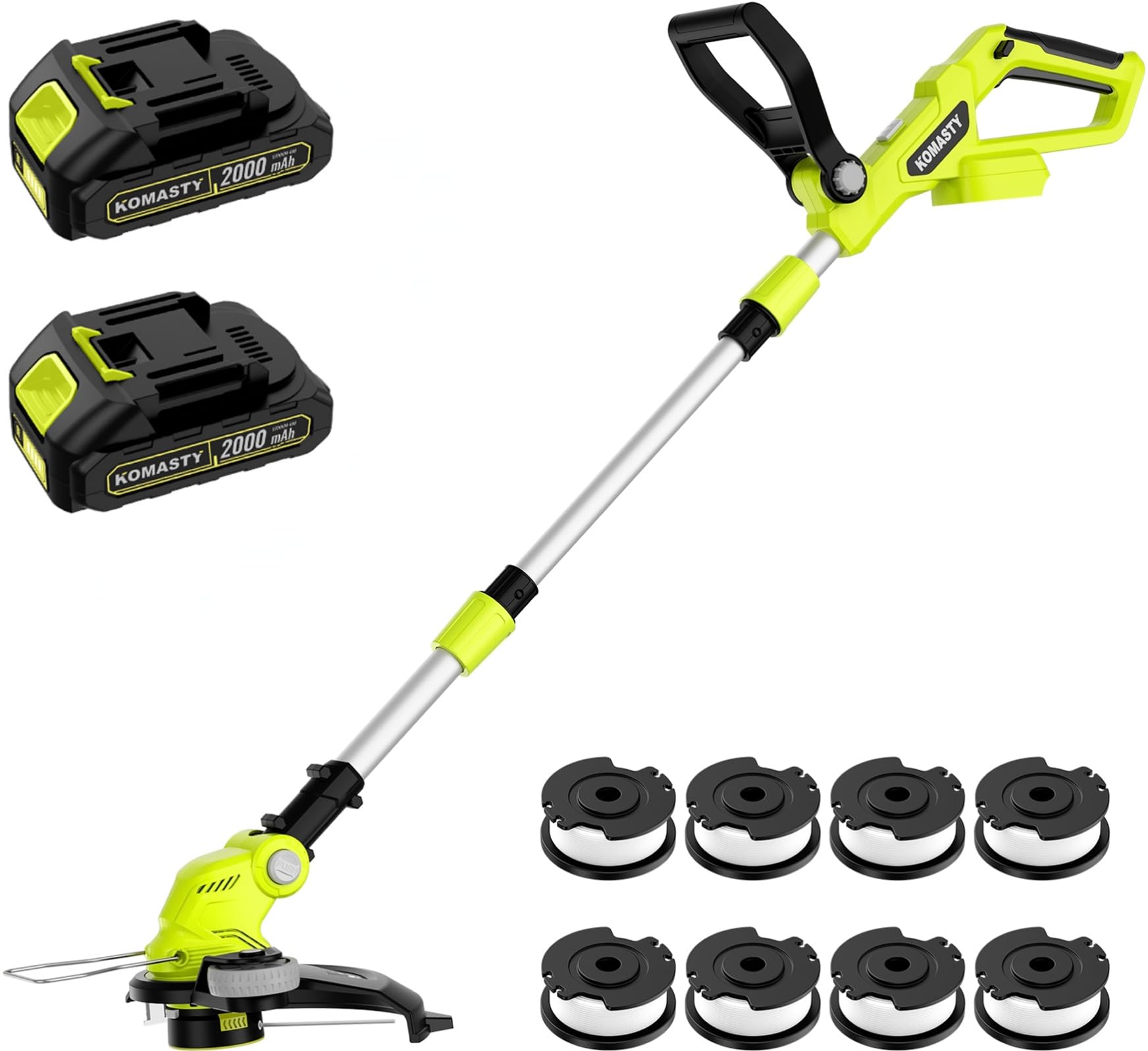 20V Electric Cordless String Trimmer 2 x 2.0Ah Battery Powered with Charger