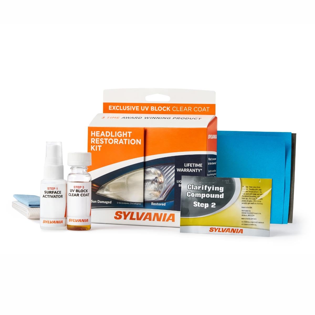 SYLVANIA Headlight Restoration Kit, Restores to Like-New Condition | Keeps Headl