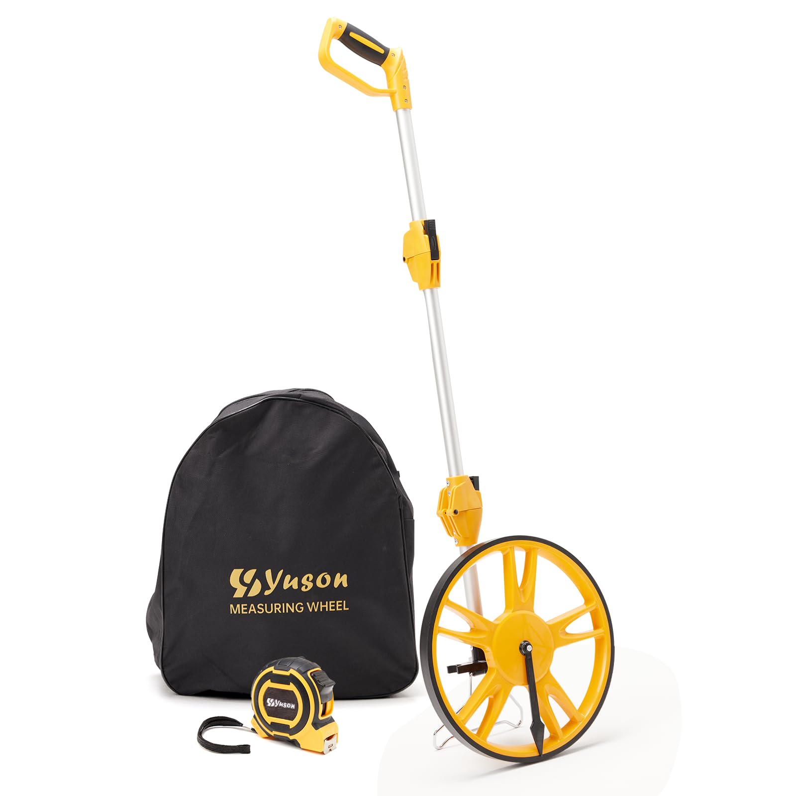 YS YUSON 12 Inch Rolling Measuring Wheel in Feet, Digital Measuring Wheel for Co