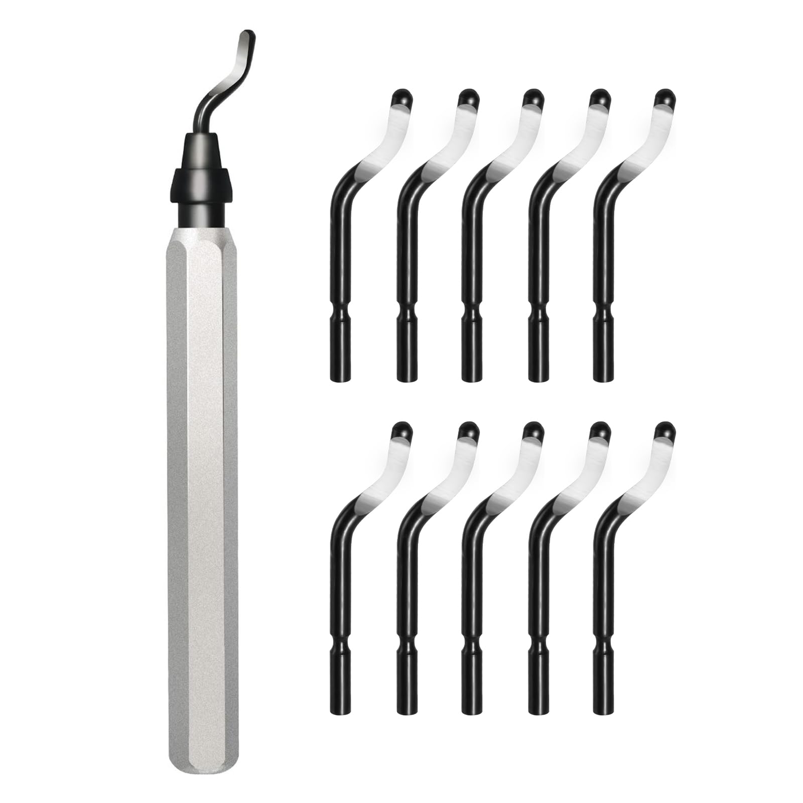 Voltrish 11-Blade HSS Deburring Tool for 3D Printing, Metal, Resin and Pipe | 11