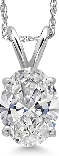 Gem Stone King 1-5 Ct IGI Lab Diamond Pendant